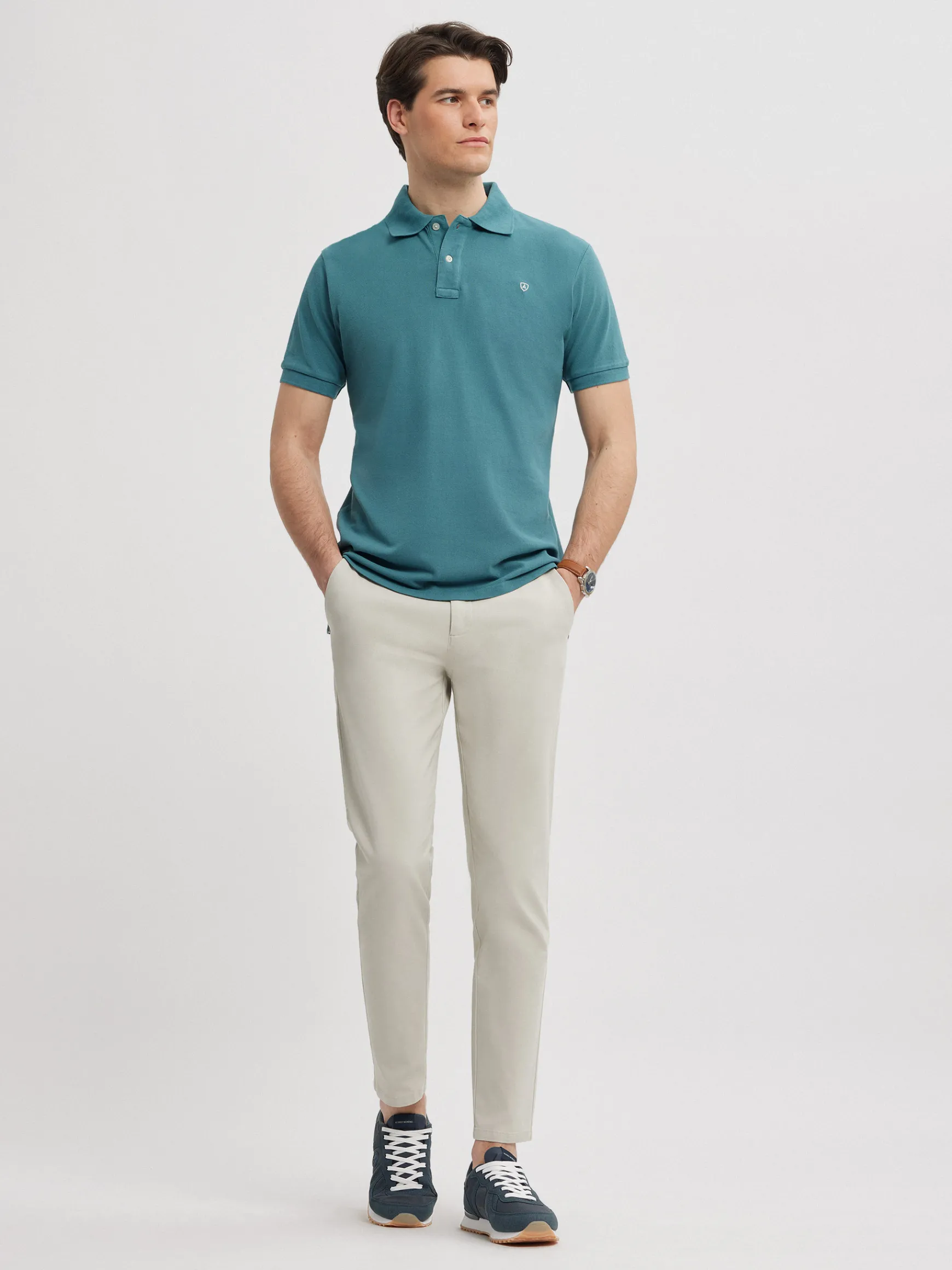 Alvaro Moreno Polos Y Poleras|POLO BASIC Azul