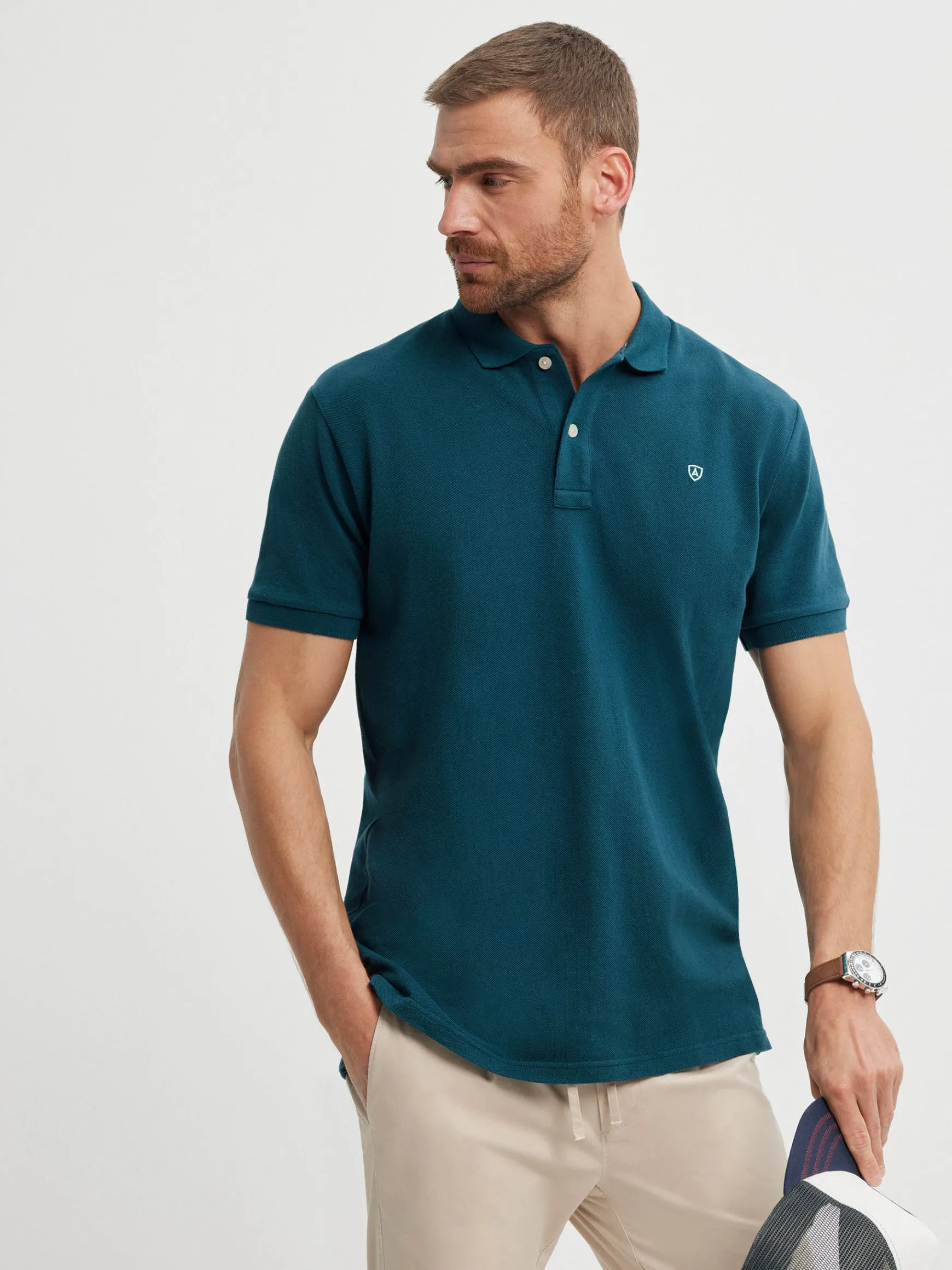 Alvaro Moreno Polos Y Poleras|POLO BASIC Azul