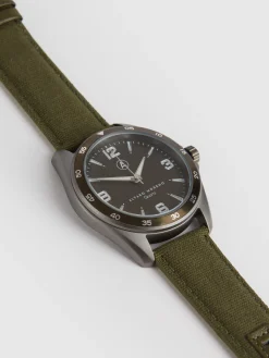 Alvaro Moreno Relojes|RELOJ CANVAS QUARTZ Verde