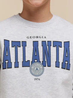 Alvaro Moreno Sudaderas|SUDADERA ATLANTA KIDS Gris