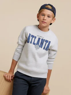 Alvaro Moreno Sudaderas|SUDADERA ATLANTA KIDS Gris