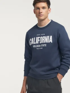 Alvaro Moreno Teen|Sudaderas|SUDADERA CALIFORNIA Azul