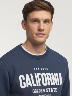 Alvaro Moreno Teen|Sudaderas|SUDADERA CALIFORNIA Azul