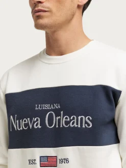 Alvaro Moreno Sudaderas|SUDADERA ORLEANS Blanco