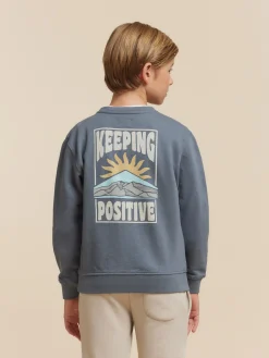 Alvaro Moreno Sudaderas|SUDADERA POSITIVE KIDS Azul