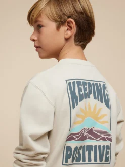 Alvaro Moreno Sudaderas|SUDADERA POSITIVE KIDS Crudo