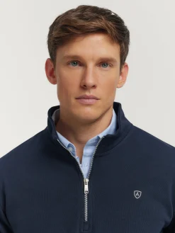 Alvaro Moreno Sudaderas|SUDADERA SINGLE Azul Marino