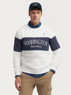 Alvaro Moreno Sudaderas|SUDADERA WASHINGTON Blanco